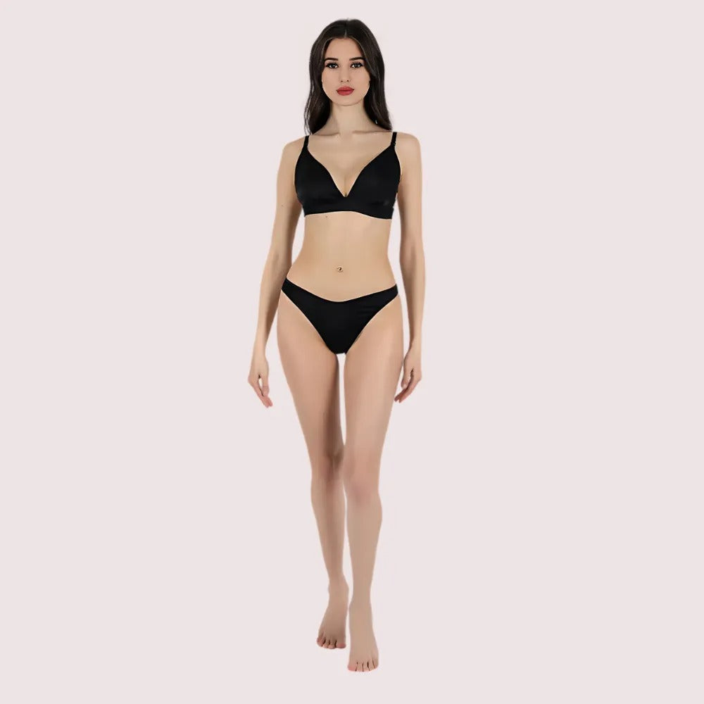 Soft Touch Pure Silk Bra Set for Women
