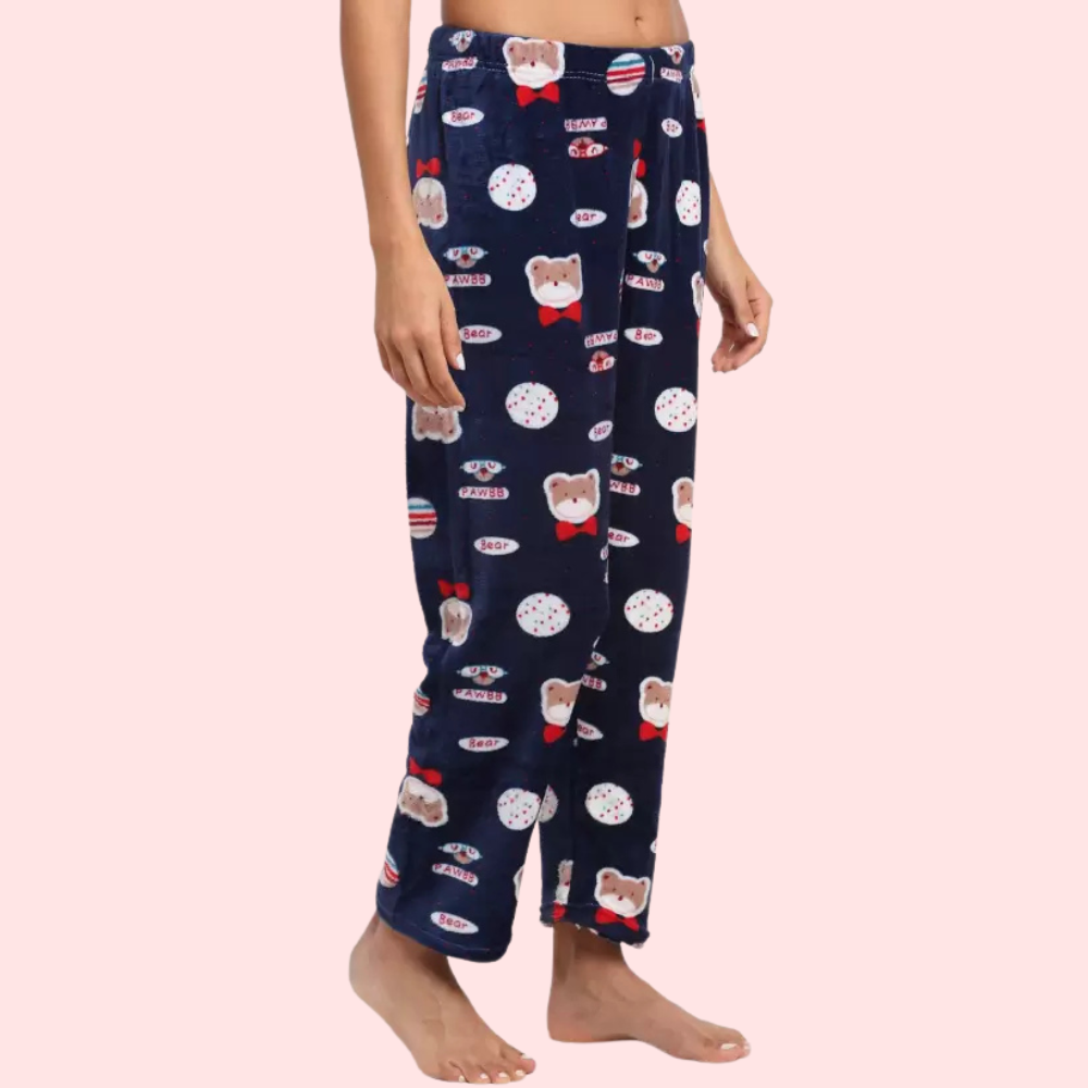 Ladies casual printed warm Pajama (Pk of 2)
