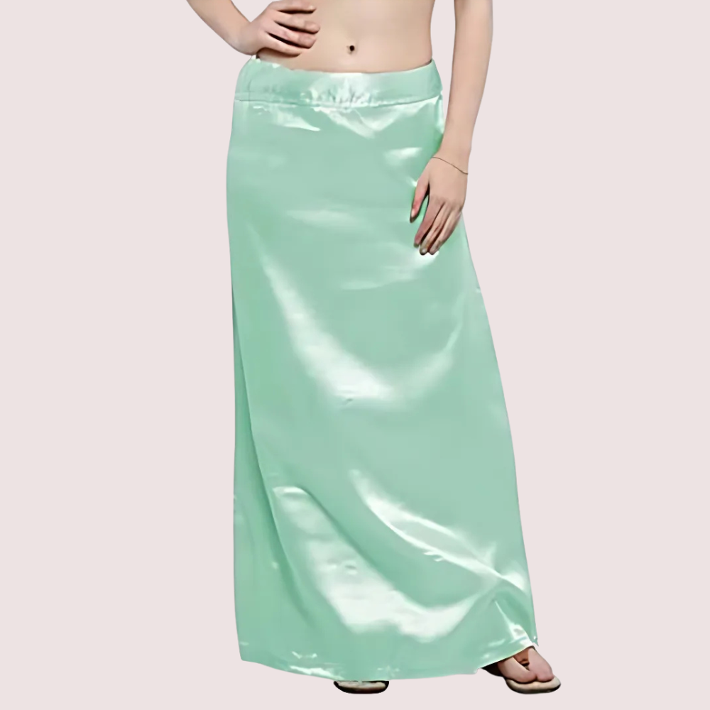 Baby Pink &amp; Sea Green  Silk Underskirt for Ladies