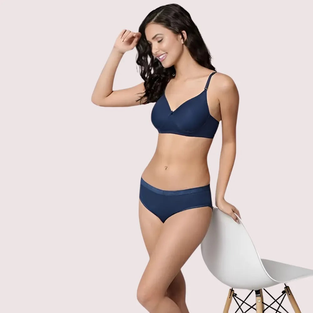 Classic Cotton Sexy Bra &amp; Panty Set (2 pack)