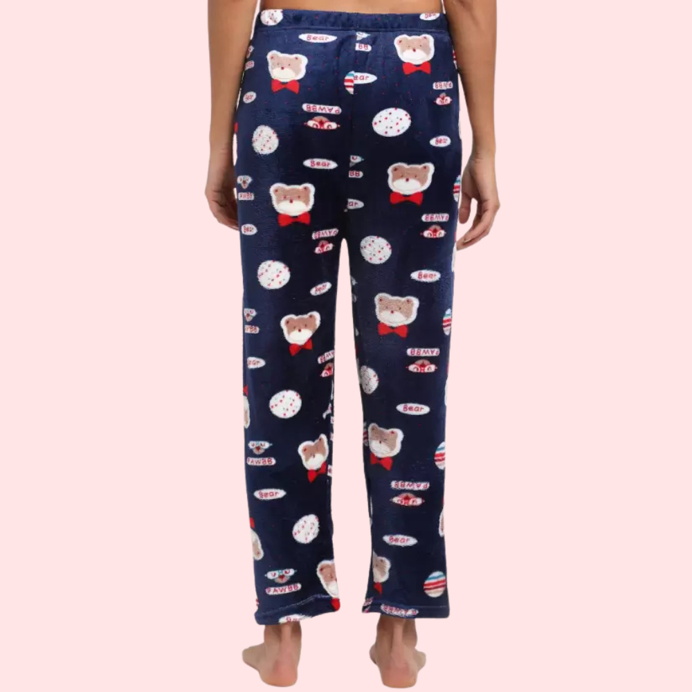 Ladies casual printed warm Pajama (Pk of 2)